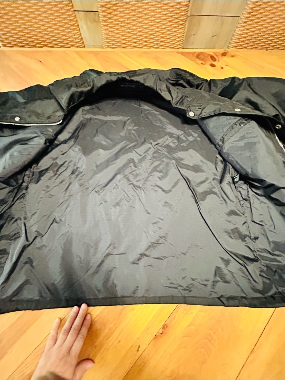 Vintage Structure Black Men's Military Field Jacket with Multiple Zipper Pockets - Picture 6 of 12